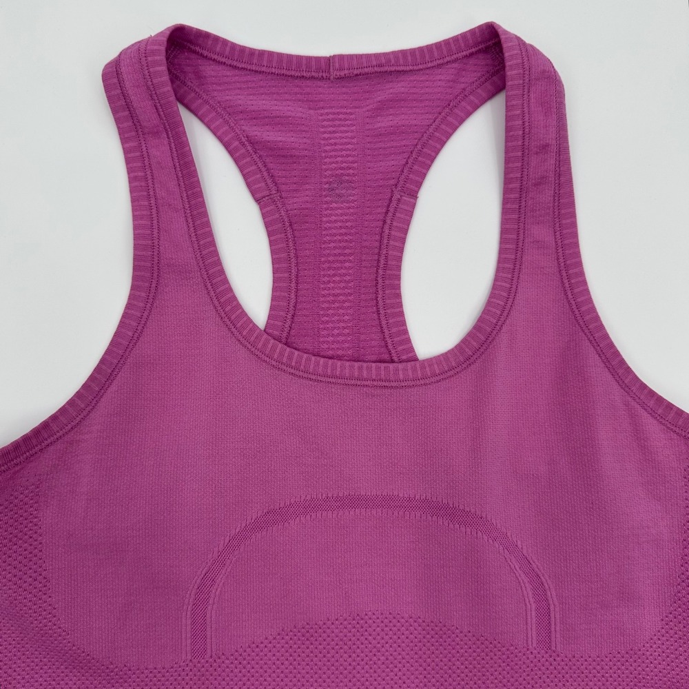 Lululemon Run Swiftly Tech Racerback Tank Top Pink Purple Athletic Yoga Size 6 - Picture 4 of 13